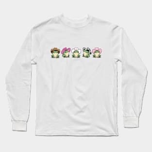 Frogs with a cowboy hat Long Sleeve T-Shirt